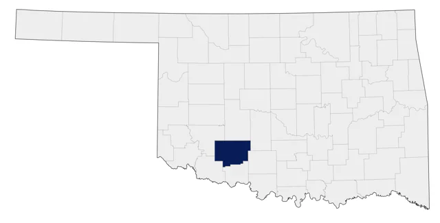 Shiny Cowbird county map
