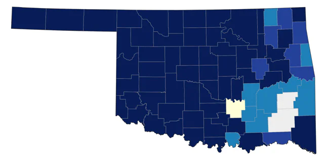Swainson's Hawk county map