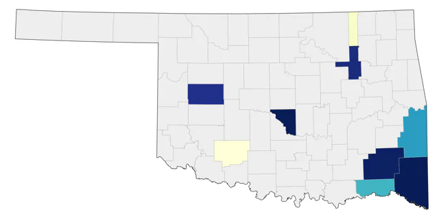 Swainson's Warbler county map