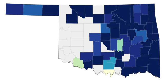Tennessee Warbler county map