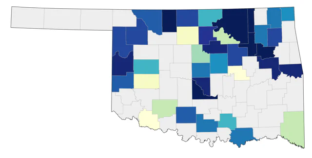 Trumpeter Swan county map