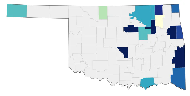 Veery county map