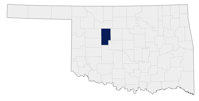 Vega Gull county map