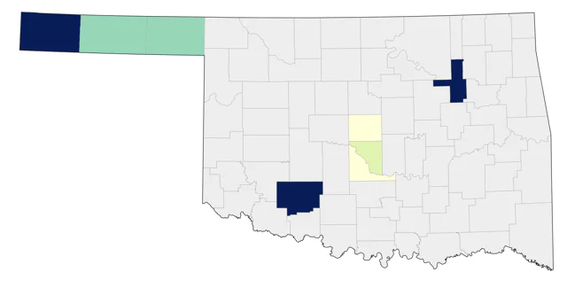 Western Tanager county map
