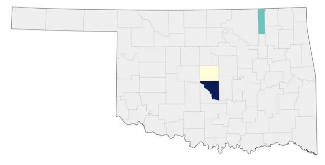 White-winged Crossbill county map