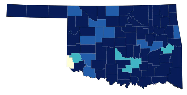 Wood Duck county map