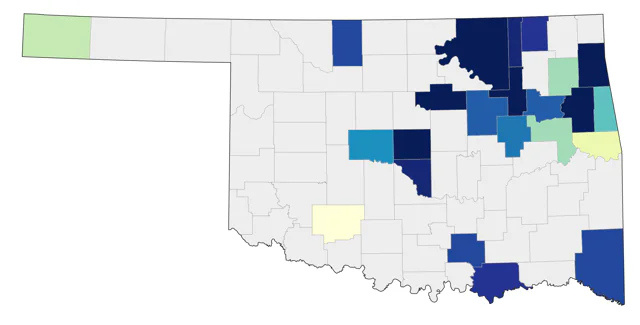 Yellow-bellied Flycatcher county map