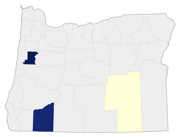 Alder Flycatcher county map