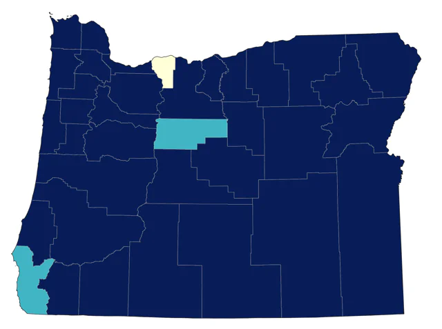 American Barn Owl county map