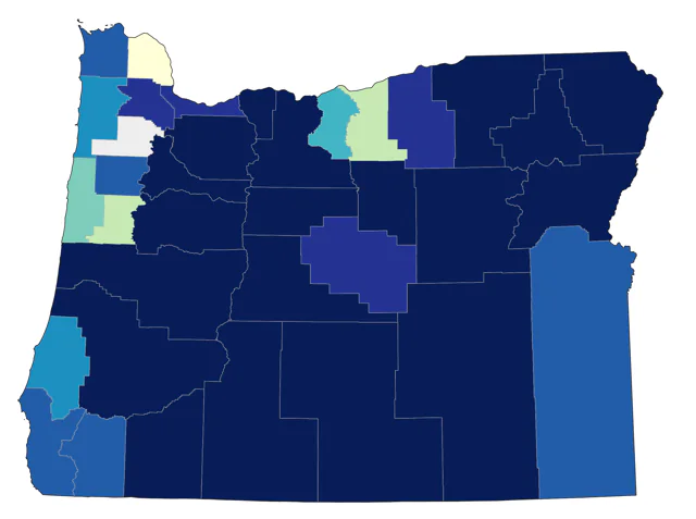American Goshawk county map