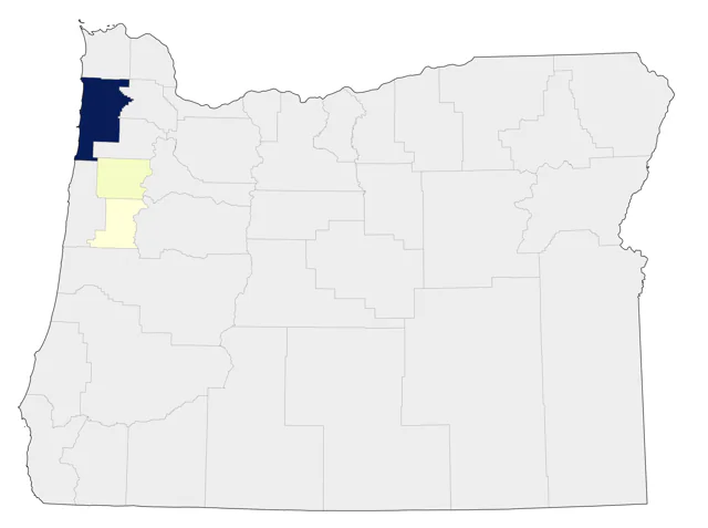 Barnacle Goose county map