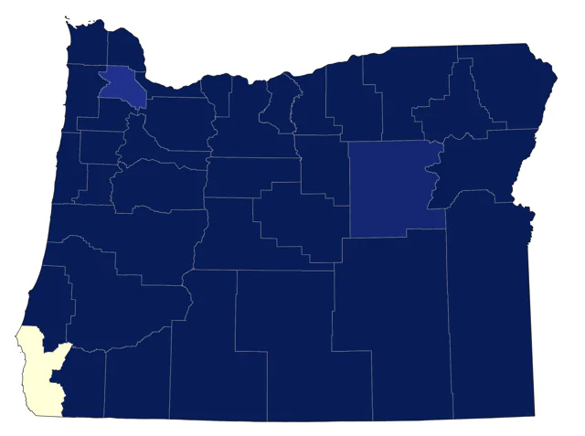 Barrow's Goldeneye county map