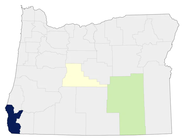 Blue-winged Warbler county map