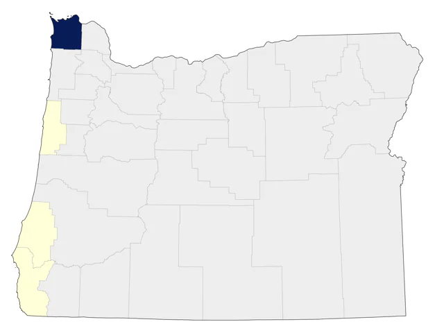 Bristle-thighed Curlew county map