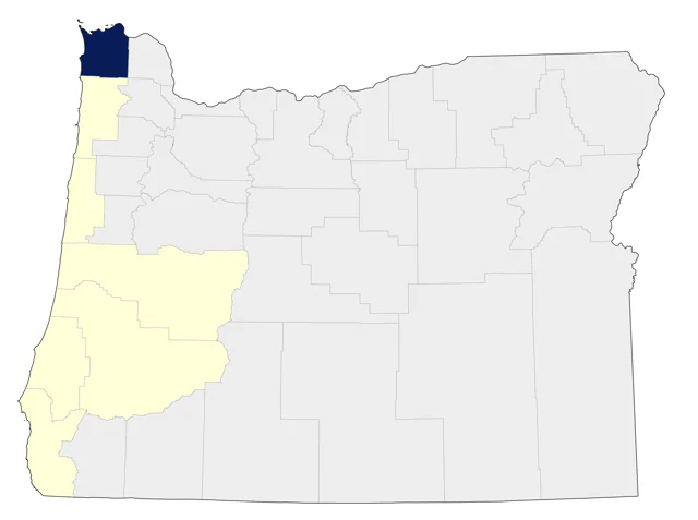 Buller's Shearwater county map