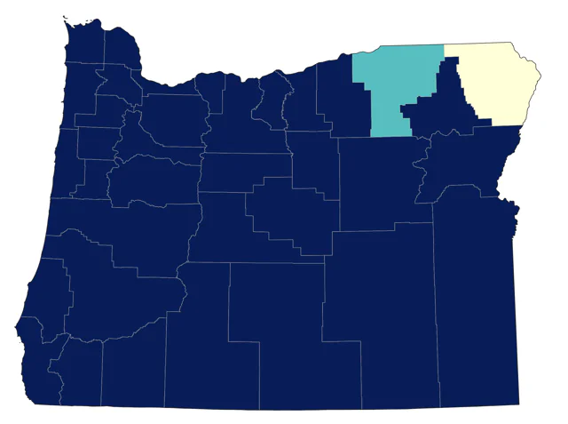 Bushtit county map