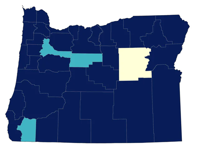 California Gull county map