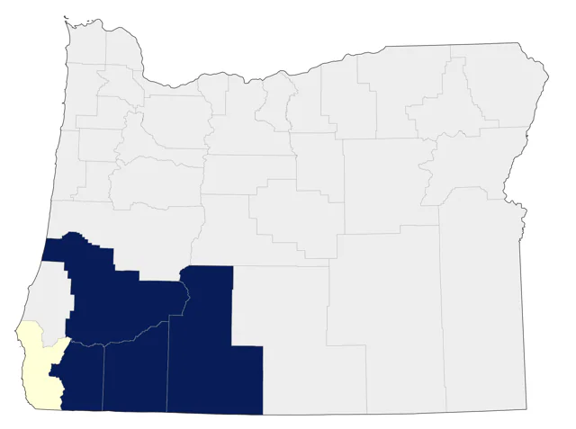 California Towhee county map