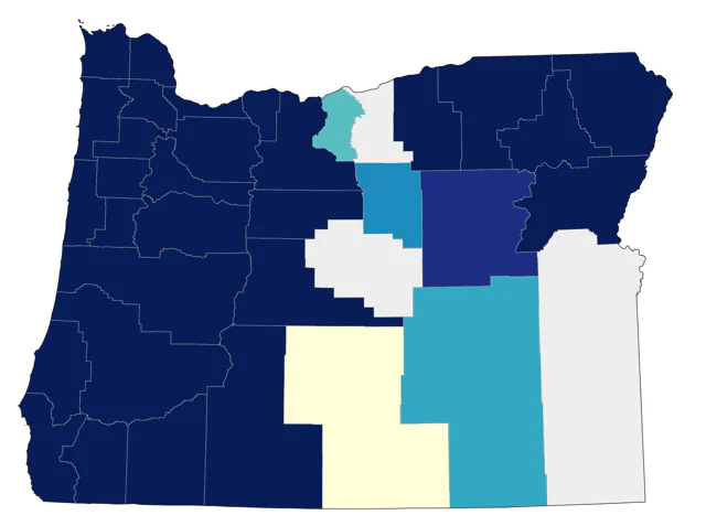 Chestnut-backed Chickadee county map