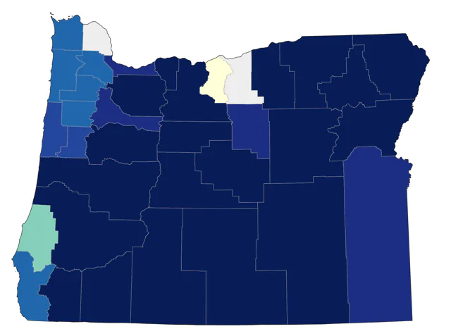 Clark's Nutcracker county map