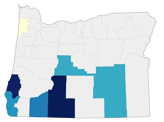 Common Gallinule county map