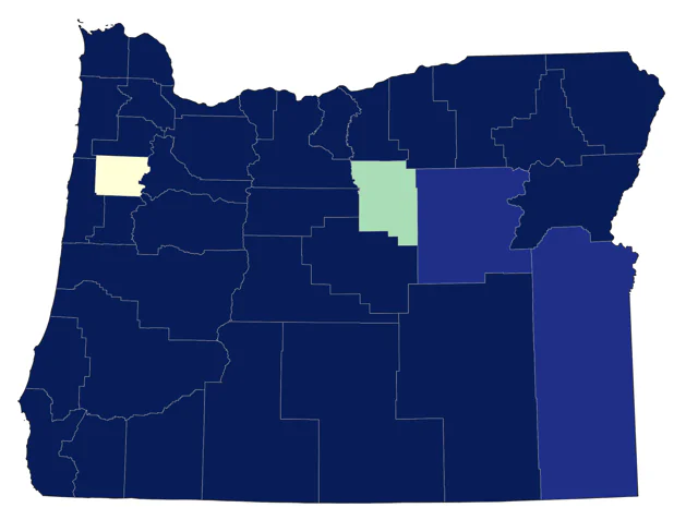 Common Loon county map