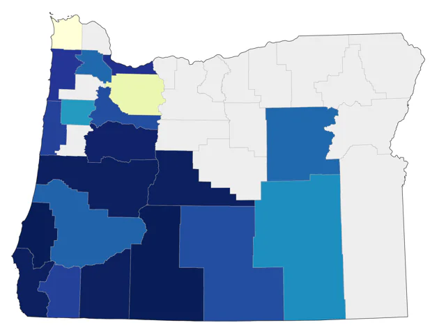 Costa's Hummingbird county map