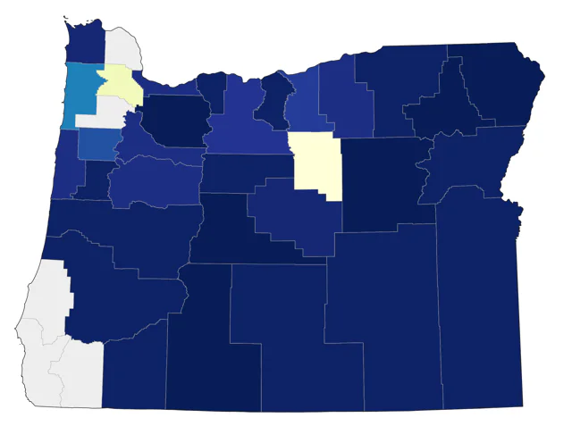 Gray-crowned Rosy-Finch county map