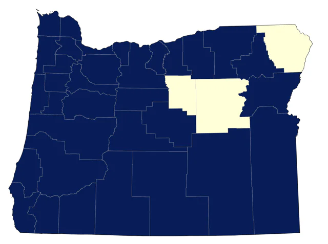 Great Egret county map