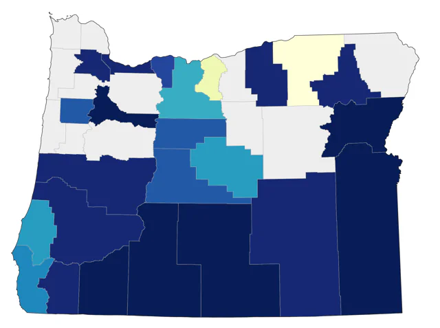 Great-tailed Grackle county map