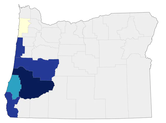 Hawaiian Petrel county map