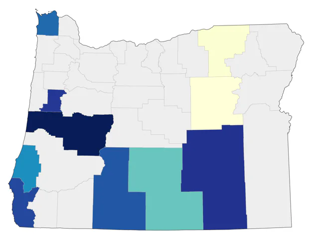 Hooded Warbler county map