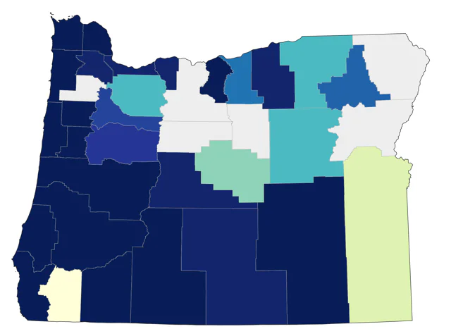 Hudsonian Whimbrel county map
