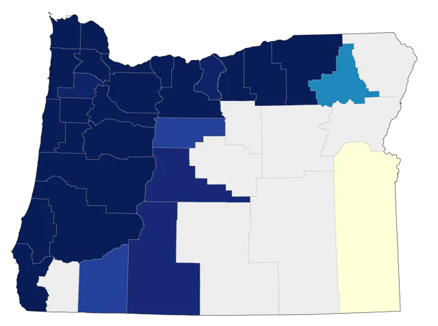 Iceland Gull county map