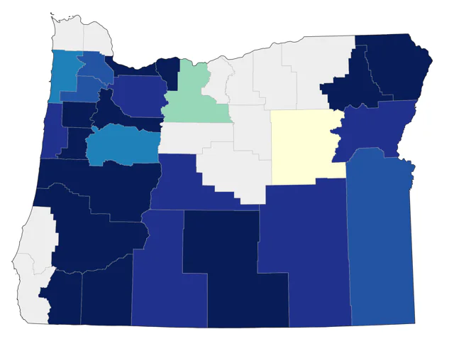 Indian Peafowl county map