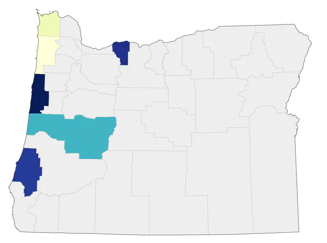 King Eider county map