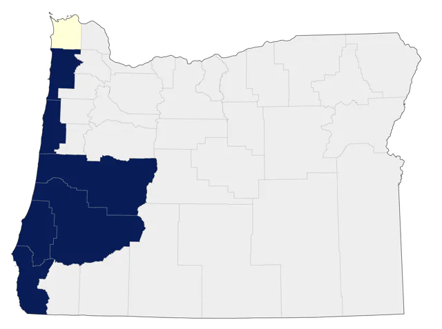 Laysan Albatross county map