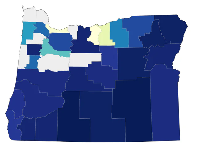 Least Flycatcher county map