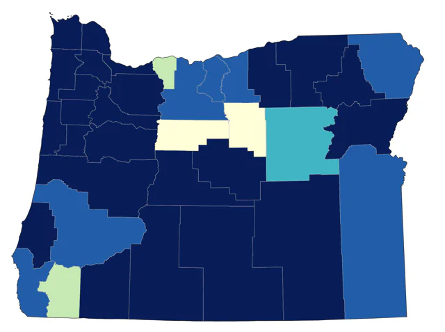 Lesser Yellowlegs county map