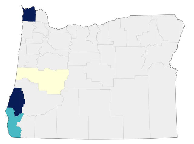 Lucy's Warbler county map