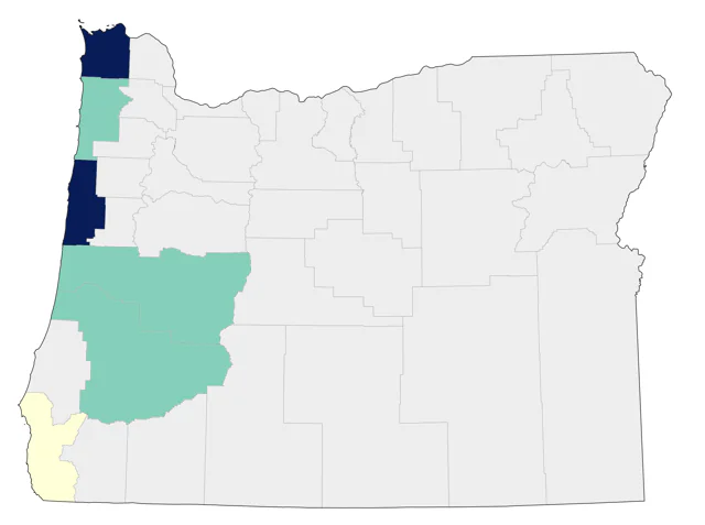 Mottled Petrel county map
