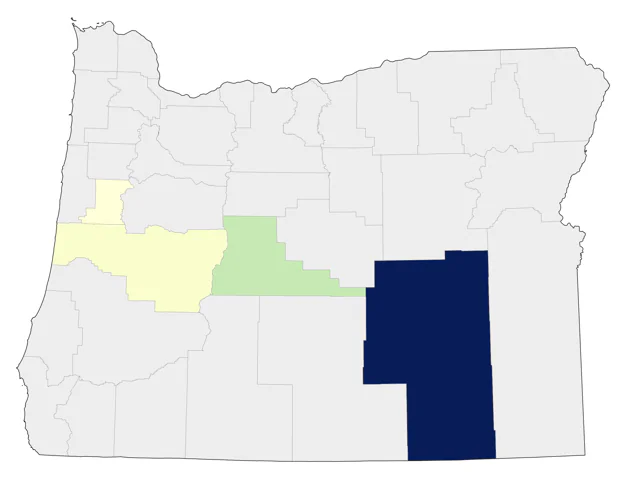 Mourning Warbler county map