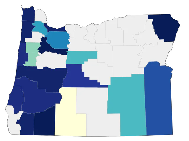 Mute Swan county map
