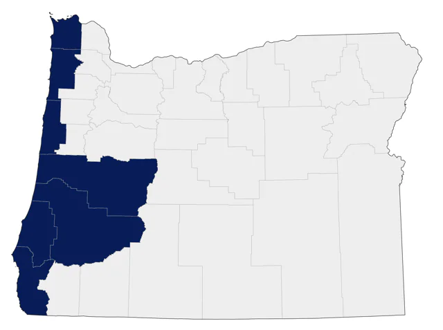 Northern Fulmar county map