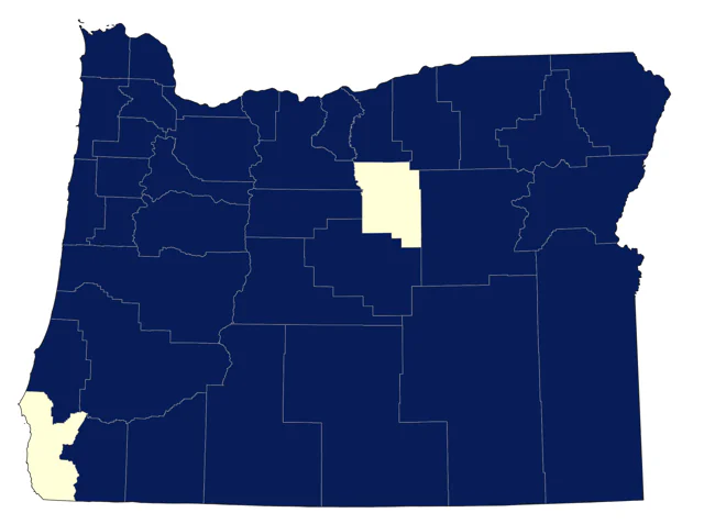 Northern Pintail county map