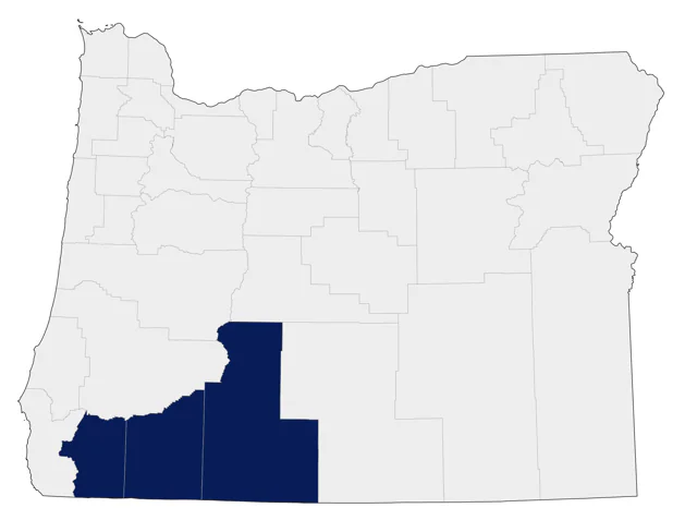 Oak Titmouse county map