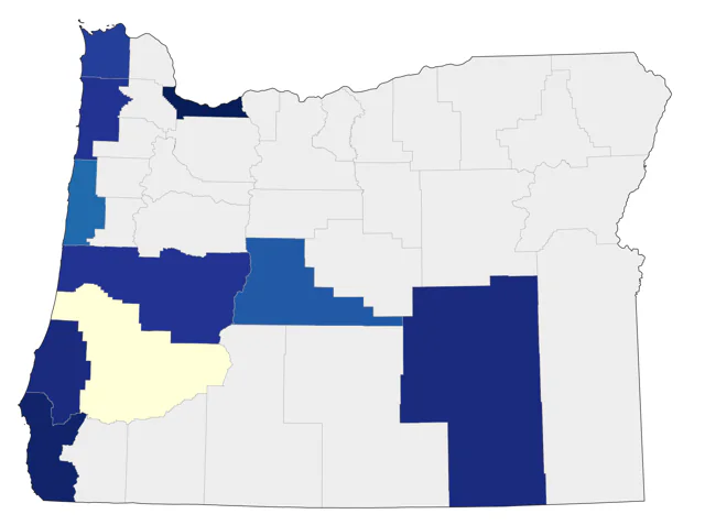Orchard Oriole county map