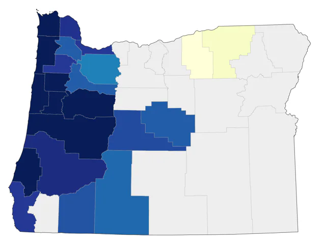 Pacific Golden-Plover county map