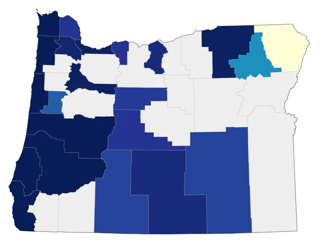 Parasitic Jaeger county map