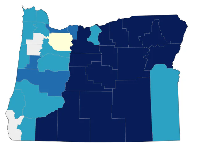 Pygmy Nuthatch county map